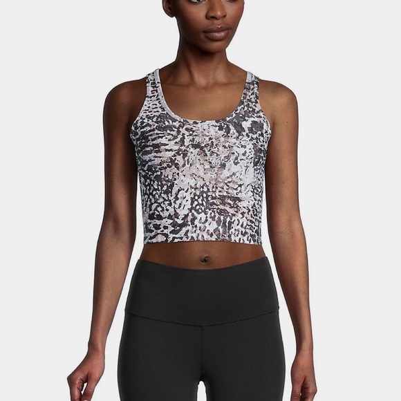 Calvin Klein Leopard Print Crop Tank Top Small NWT - Picture 6 of 7